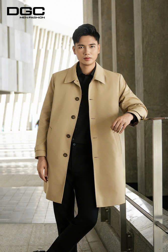 Ảnh của Áo măng tô 3 lớp dáng dài