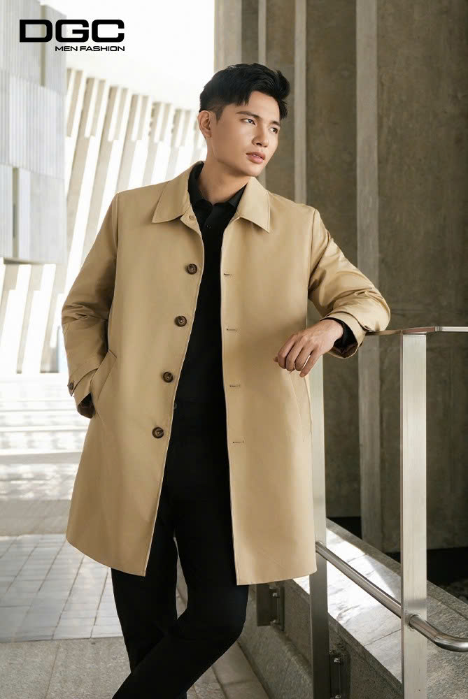 Ảnh của Áo măng tô 3 lớp dáng dài